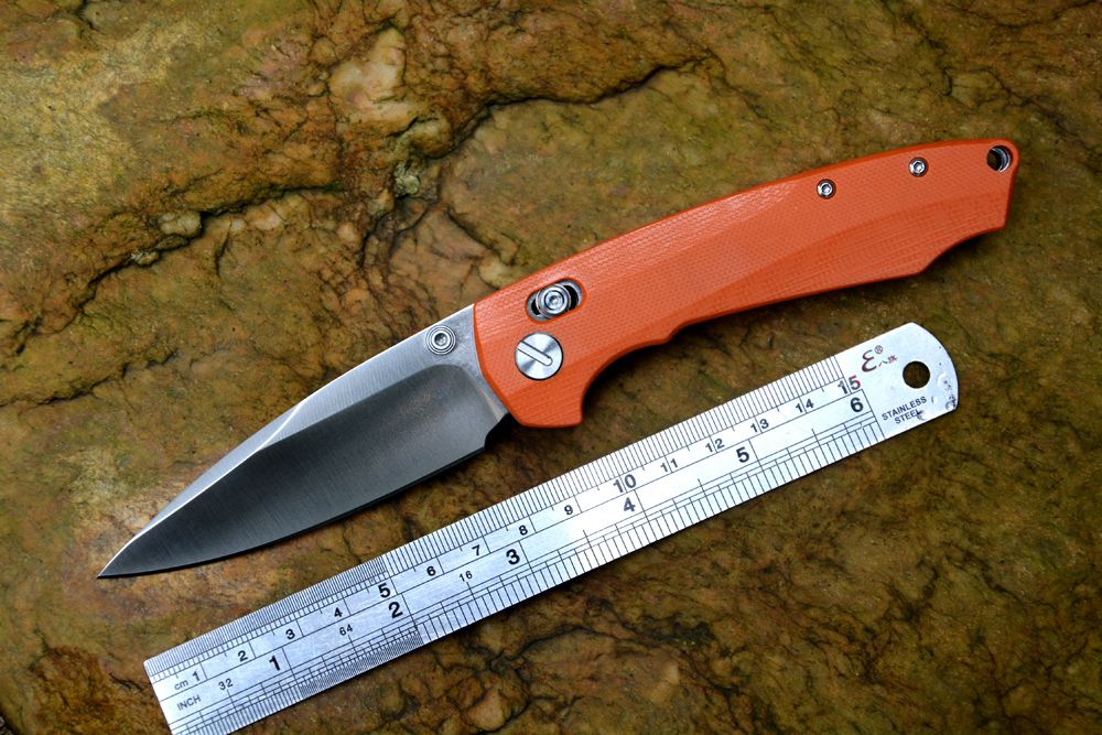 Y Start Jin04 Axial Lock Folding Knife With Satin Blade Ball Bearing