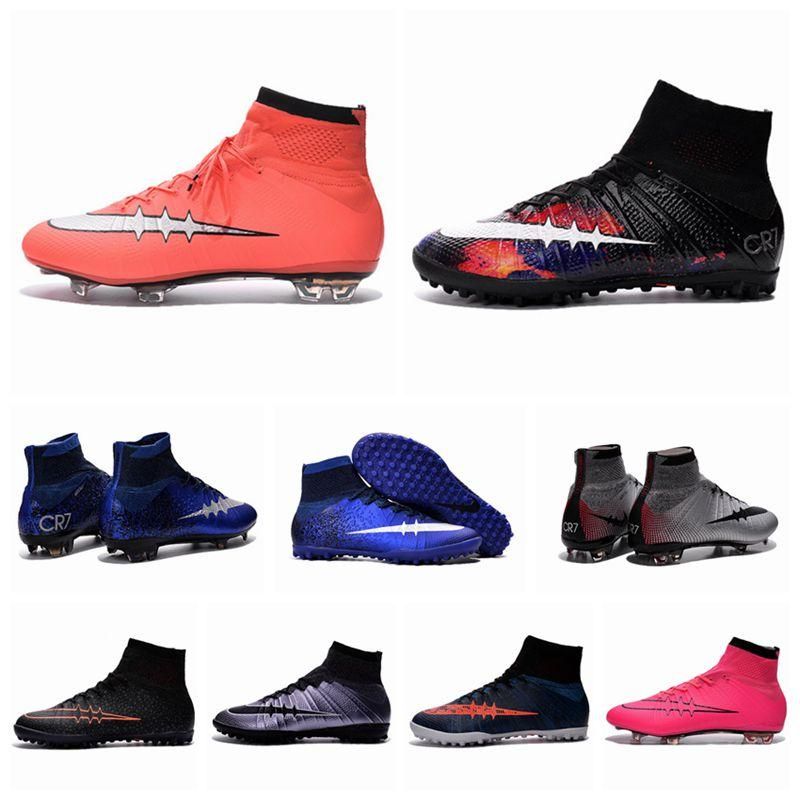 cr7 high top cleats kids