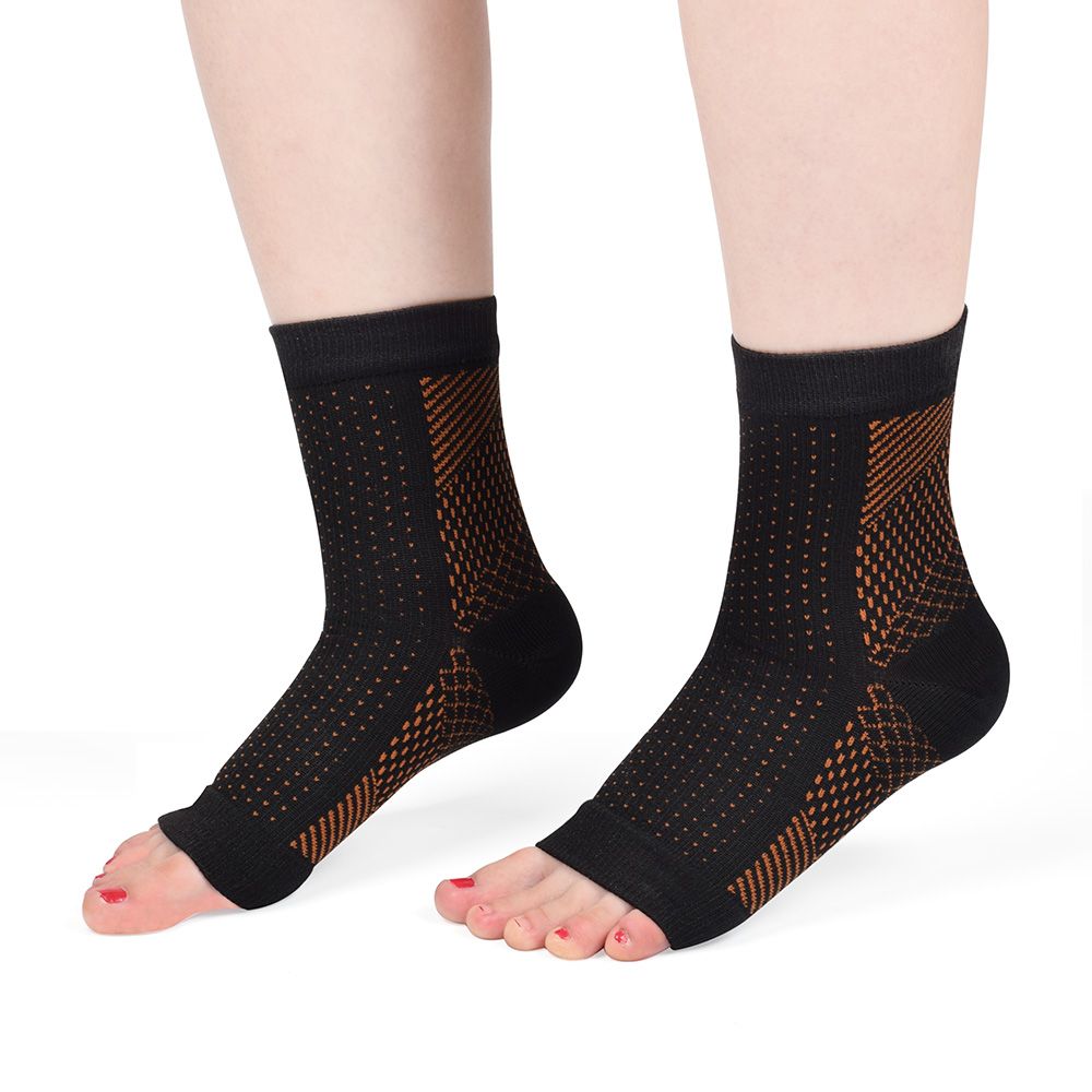 2017 Copper Compression Recovery Ankle Sleeve Foot Sleeve For Plantar