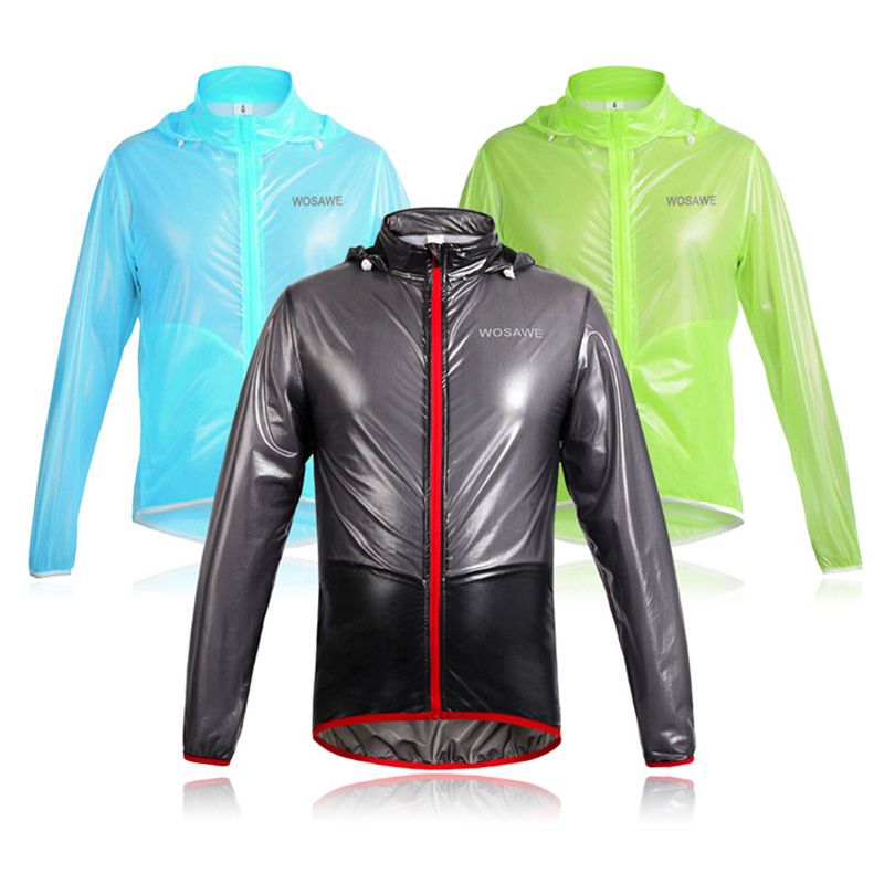 Wosawe Cycling Raincoat Dust Coat Windbreaker Bike Jacket Bicycle