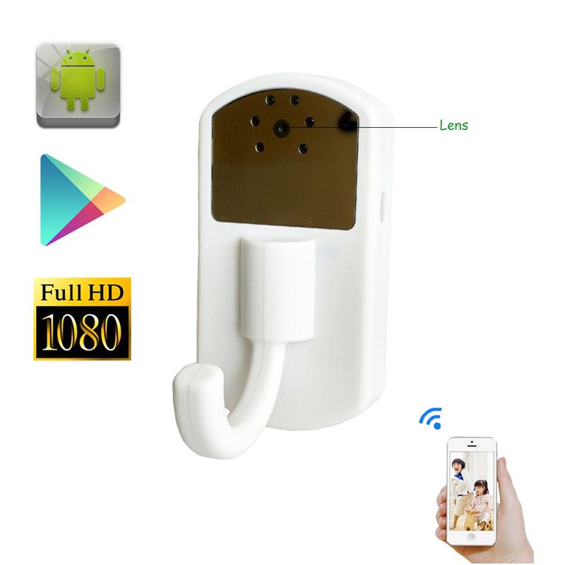 2016 New Wifi Hidden Camera Clothes Hook Video Recorder Motion