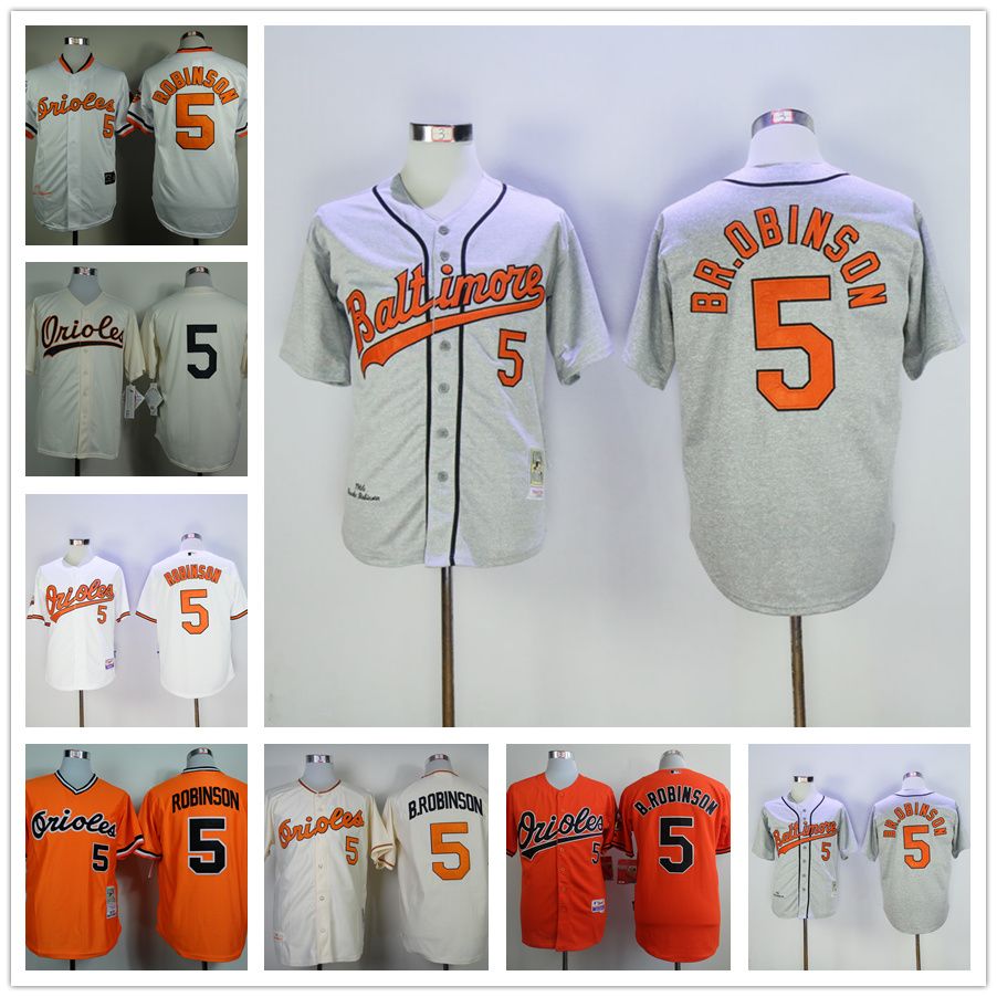2017 Brooks Robinson Jersey Mlb Vintage Cool Base 1970 Cooperstown