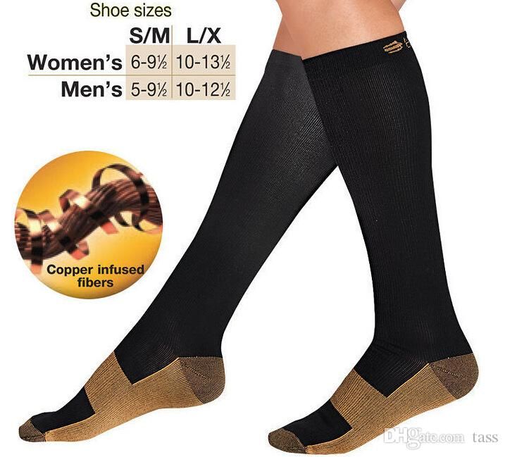 Miracle Copper Socks Anti Fatigue Copper Compression Socks Stocking New