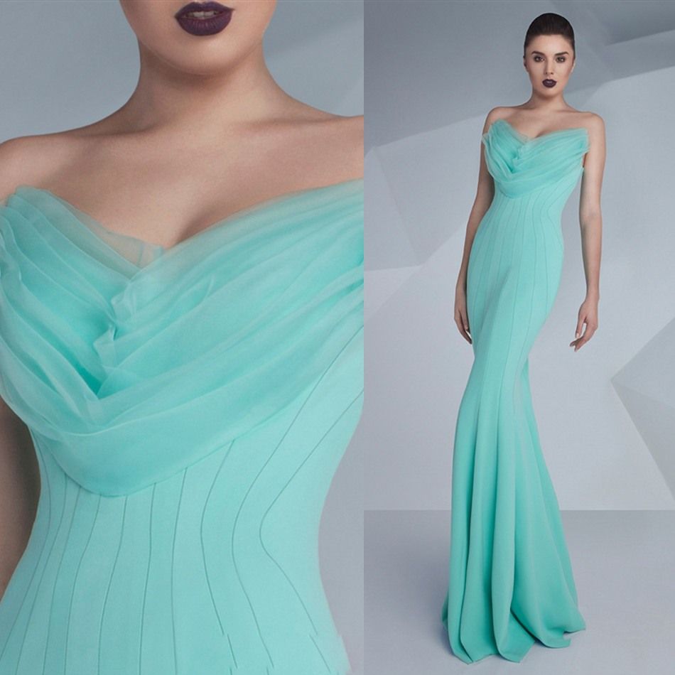 Cheap Mermaid Evening Dresses Sleeveless Sweetheart 2016 Prom Gowns