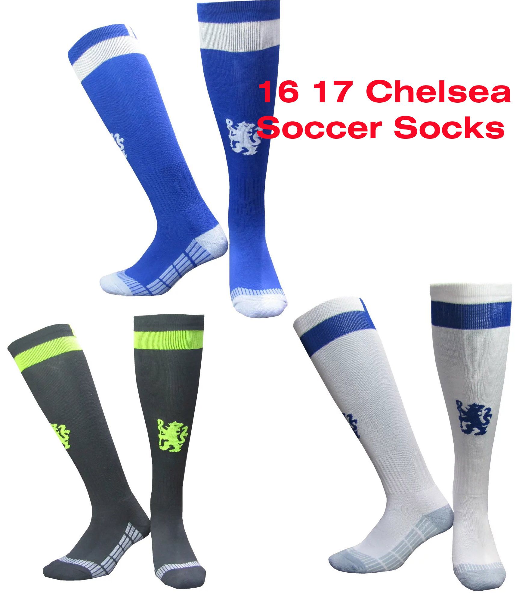 2017 Benwon 16/17 Chelsea Home Blue Soccer Socks Sport Socks Men'S Knee