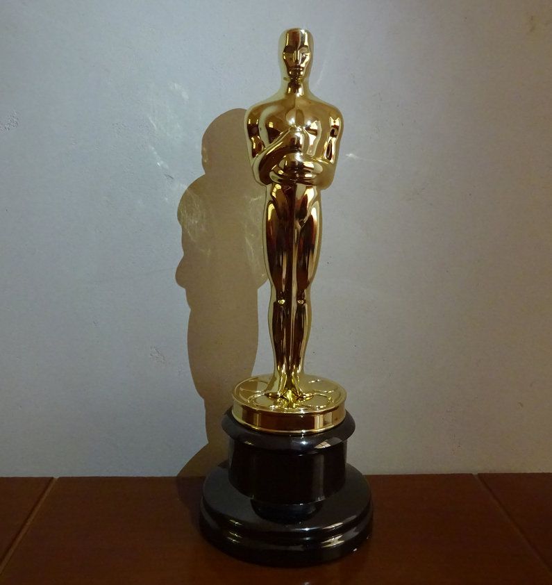 2018 Zinc Alloy Replica Oscars Academy Award Of Merit 1:1 24k Gold From