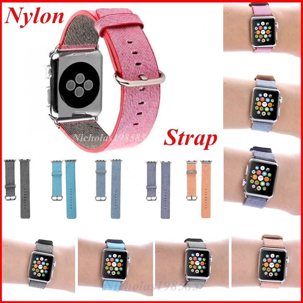 Newest For Apple Watch Band Woven Nylon Bands Apple Watch Fabric Loop