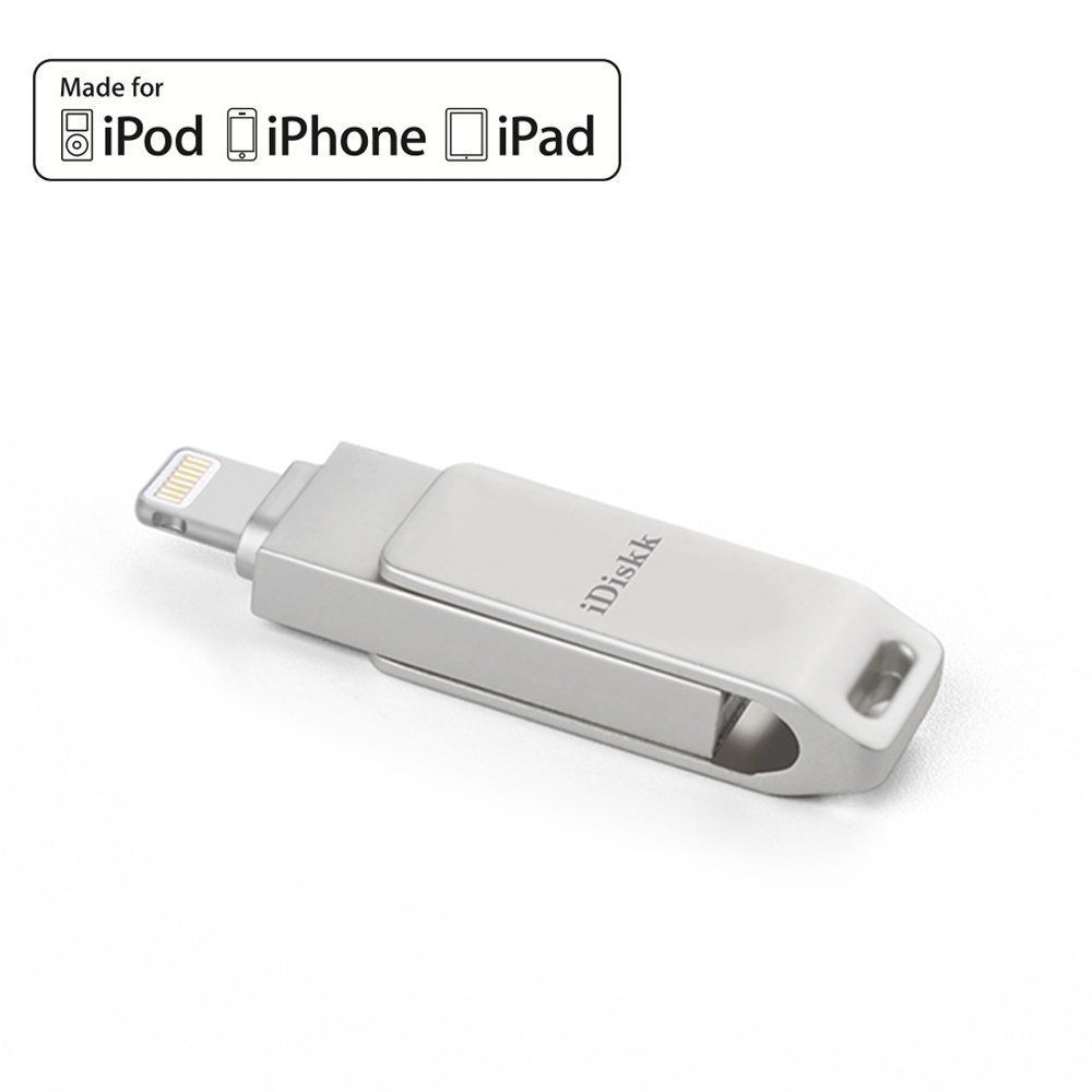 Idiskk Apple Mfi Certified Iphone Usb Flash Drive Usb 2.0 Mini Lighting Connector External