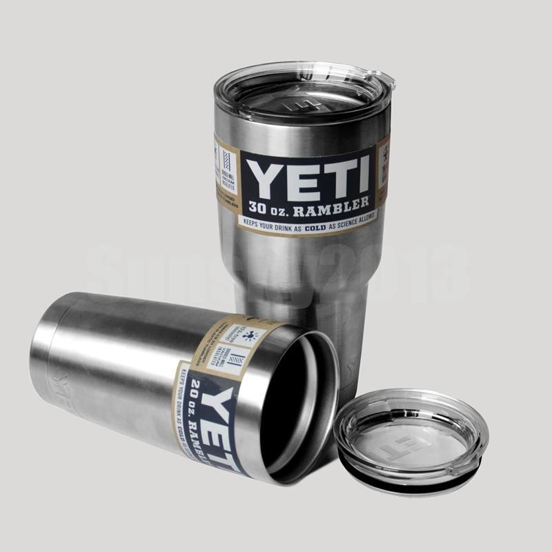 Yeti 30oz Cup Rambler Vacuum Insulated Beer Cup Coolers Colster Tumbler Sports Yeti Mugs