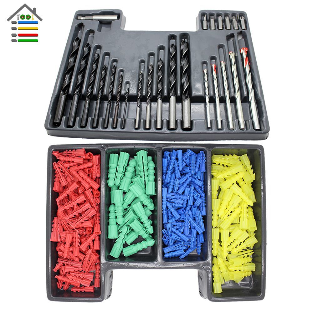 2017 Masonry Wood Hss Metal Twist Drill Bit Set With Screwdriver Bits