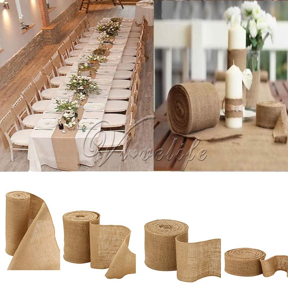 10 meters hessian burlap ribbon roll vintage rustic natural 10 meters hessian burlap ribbon roll vintage rustic natural