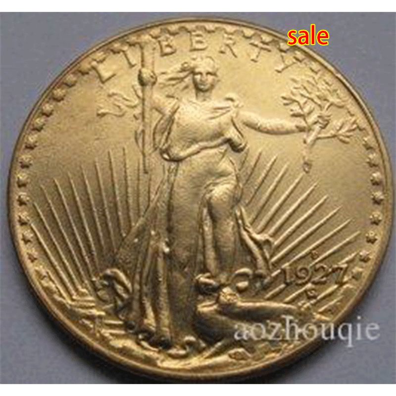 Wholesale New Hot Sale Replica 1927-D $20 St. Gaudens Coin Copy 100% Coper Manufacturing Gold ...