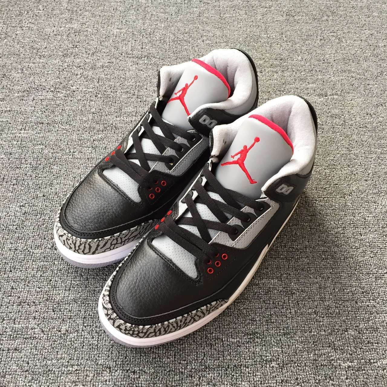 Wholesale Air Jordan 3 Iii Retro Countdown Pack Black Cement Gray Jordans 3s Basketball Shoes ...