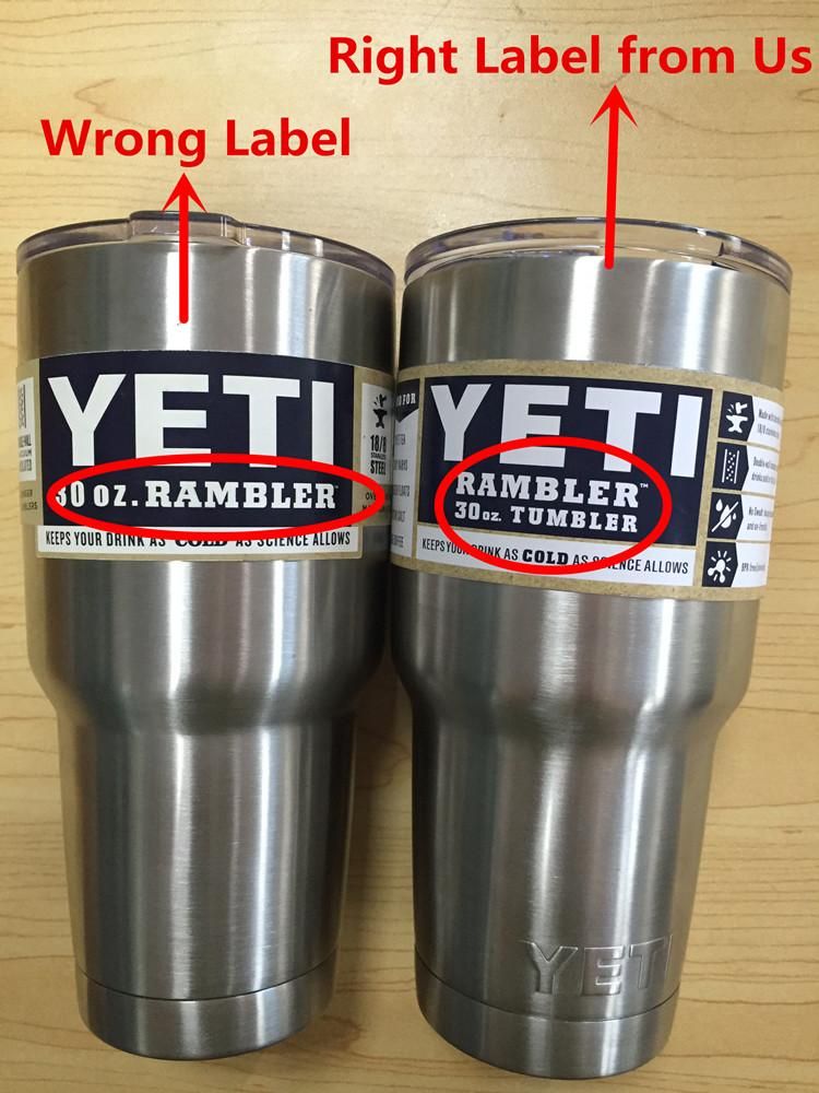 With Original Logo Label Yeti Tumbler Rambler Cups Sports Cars Beer