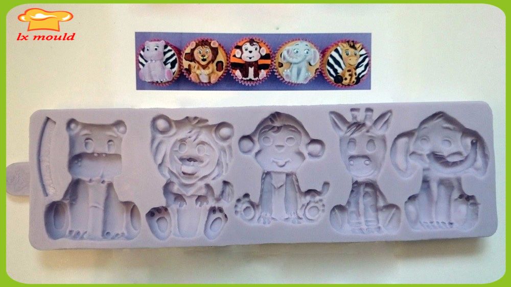 2017 Farm Animal Fondant Mold Sugar Paste Cake Decorating ...