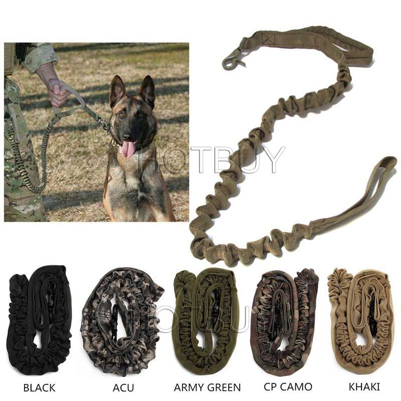 2017 Tactical Dog Leash Military Training Tactical Bungee Leash Combat
