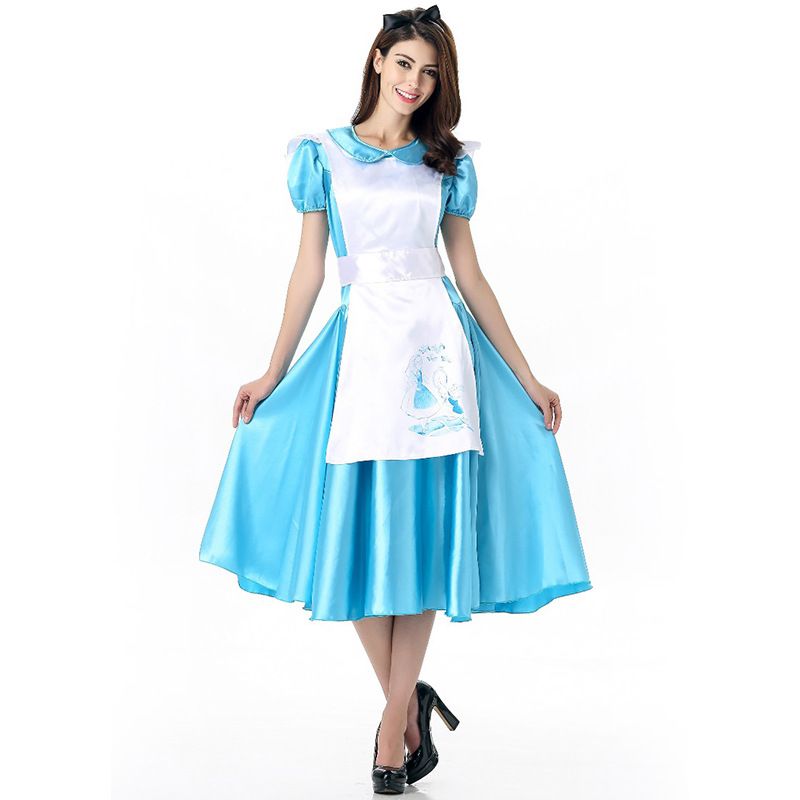 2017 alice in wonderland maid blue dress sexy cosplay halloween costumes uniform temptation club party clothing hot selling alice in wonderland maid uniform - Blue Halloween Dress 2017 alice in wonderland maid blue dress sexy cosplay halloween costumes uniform temptation club party clothing hot selling alice in wonderland maid uniform - Blue Halloween Dress