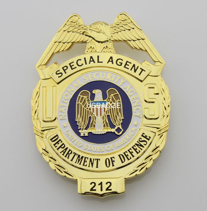 2017 Us Department Of Defense Nsa Special Agent Badge From