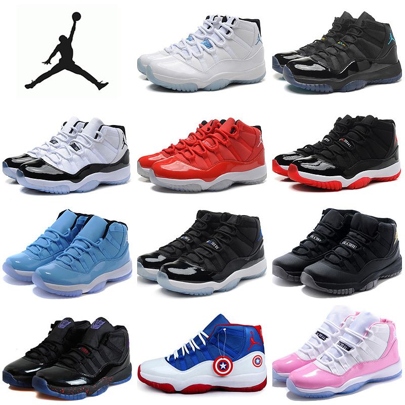 New Nike Air Jordan 11 High Help Retro Mens Women Balck Basketball Shoes, Cheap 100% Good ...