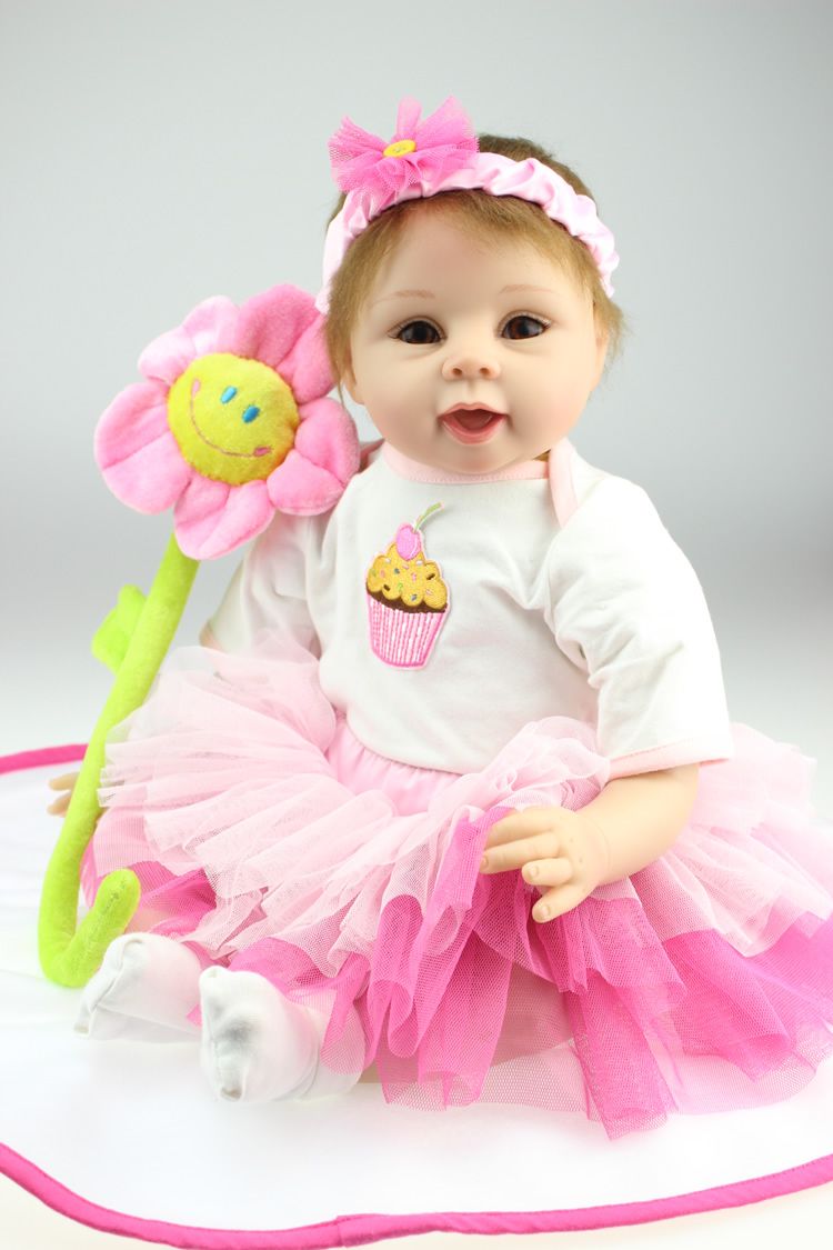 22 Soft Silicone Vinyl Reborn Baby Doll Adora Cuddly & Weighted Toddler