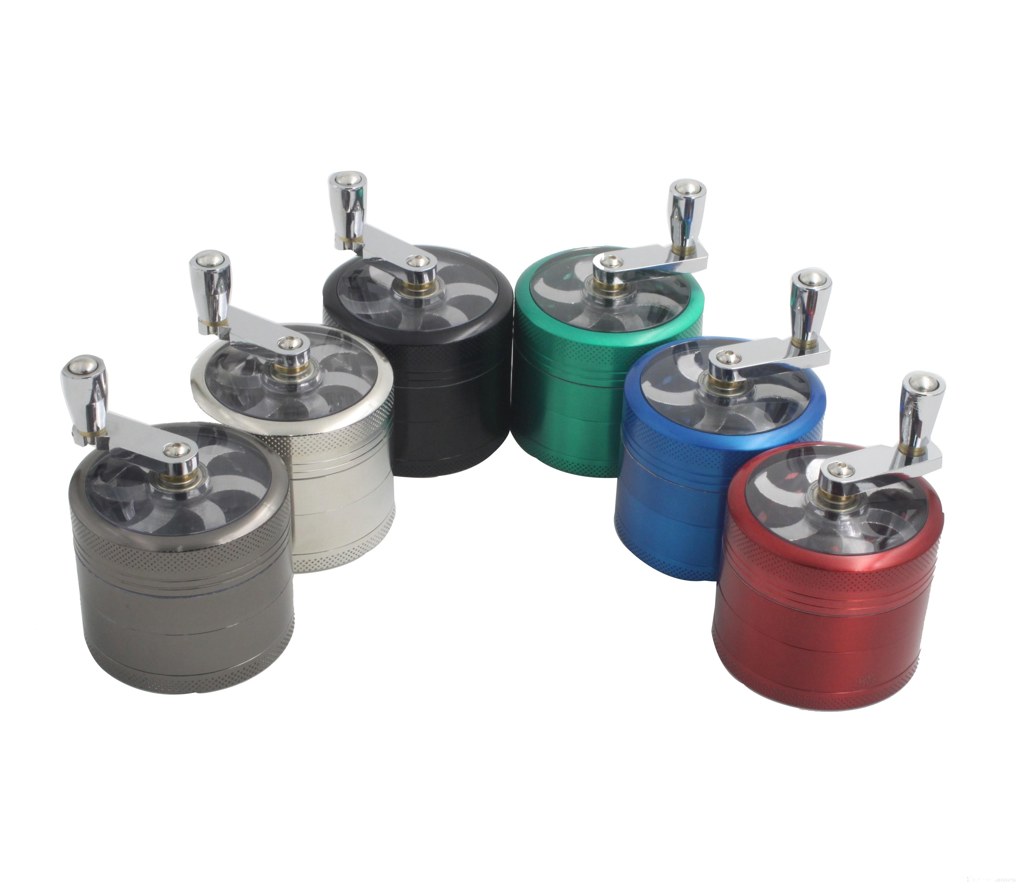 2017 Metal Alloy Grinder Herb Grinder 4 Layer Parts Hand Grinder Hand