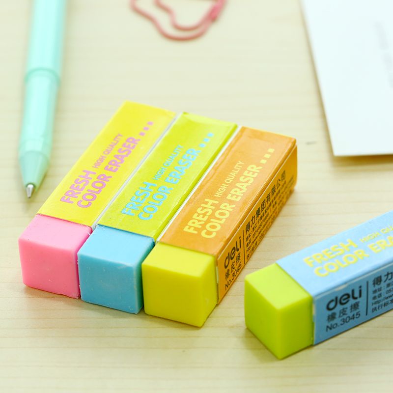 2017 Wholesale Fresh Color Pencil Erasers Pvc 4b Eraser Rubber