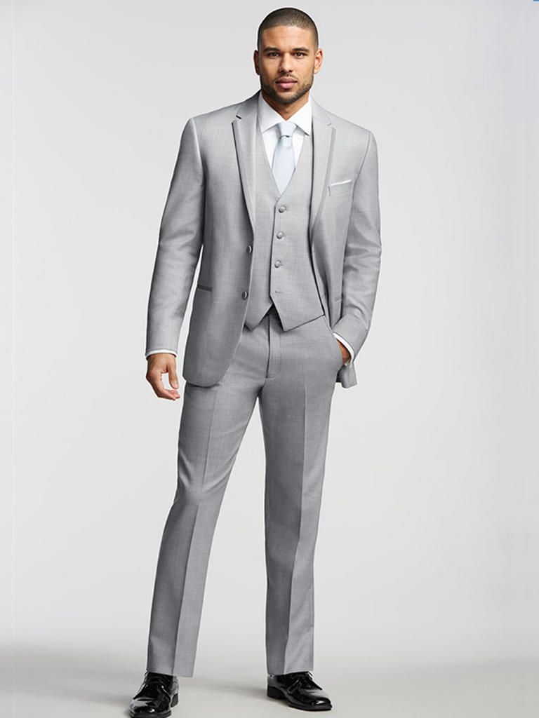 light grey and black tuxedo