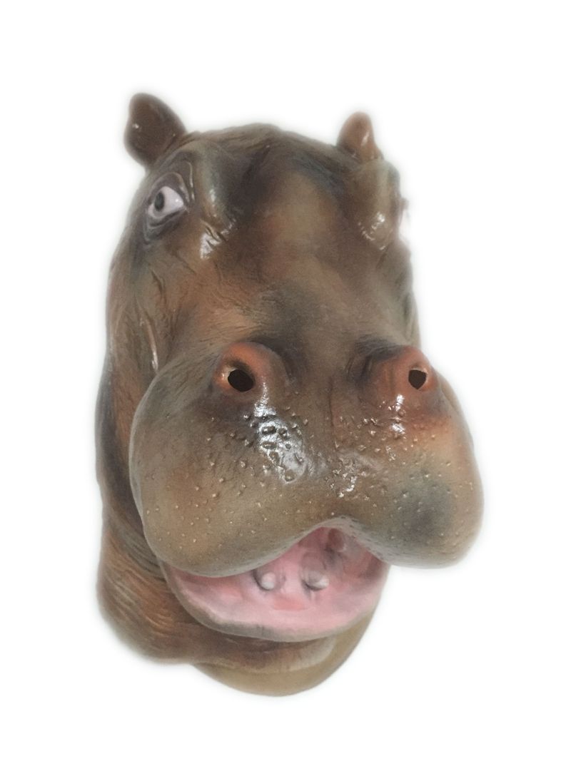 Full Head Hippopotamus Mask Animal Mask Eco Friendly Latex Masks