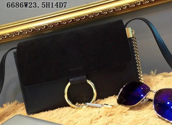 6686 Faye Bag In Smooth Calfskin And Suede Calfskin,Bold Ring And ...  