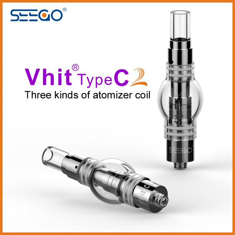 Vaporizer Cartridge Empty Ecig Wax Vape Pen Seego Vhit Type B2 Vhit Type C2 Dual Coil Wax Vape