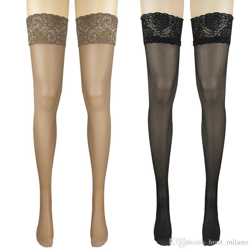 2017 Sexy Womens Sheer Lace Top Thigh Highs Stockings/Pantyhose