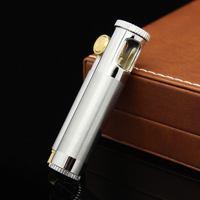 2018 Wheel Flint Cigarette Cigar Smoking Pipe Lighter Inflatable Butane