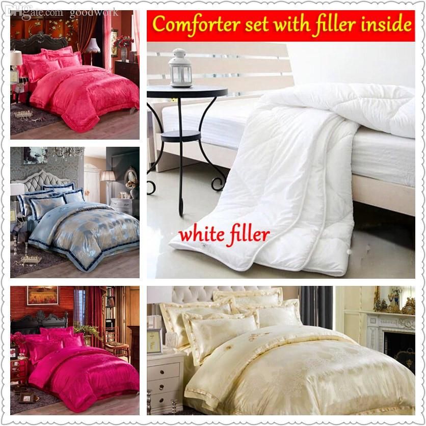 Wholesale Oriental Bedding Sets Queen King Size Bright Colored Silk