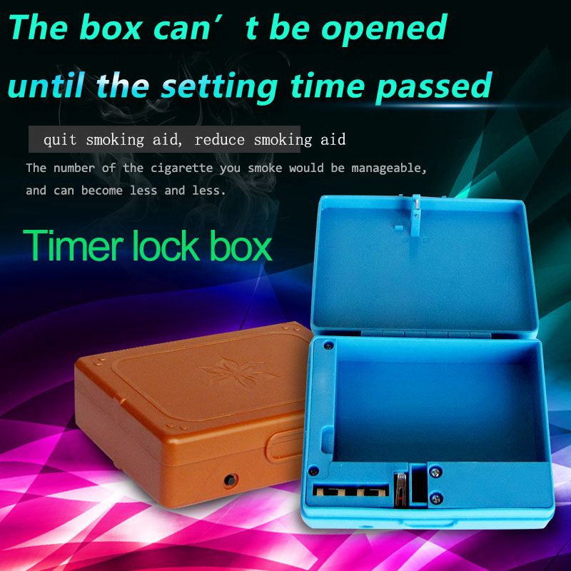 Locking Cigarette Box With Timer, Stop Smoking Aid, Quit Smoking Aid
