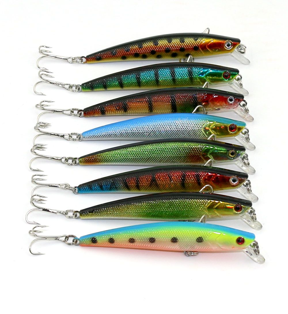 Wholesale New 95mm Minnow Fishing Lures 9.5cm 8.2g 6 Hooks Hard Bait