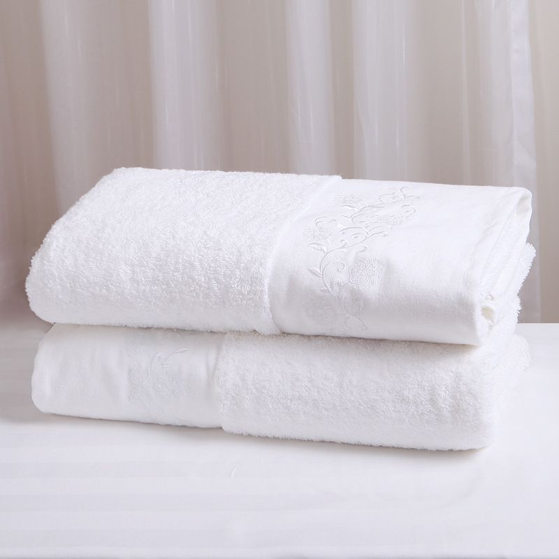 80*160 Luxury Thick White Hotel Extra Large Bath Towels Egyptian Cotton
