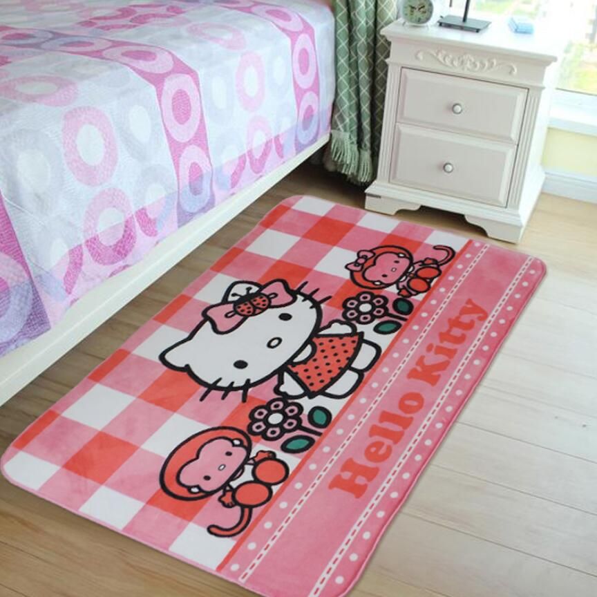 100*150cm Hello Kitty Carpet For Bedside Living Room Carpet Rug Carpet