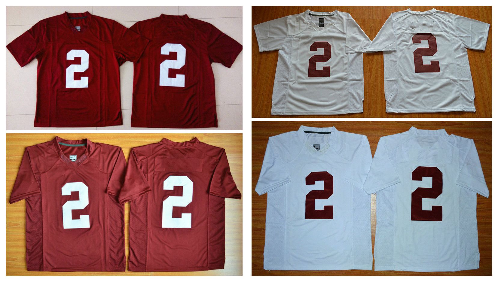 2017 New Alabama Crimson Tide Mens Jersey 2 Derrick Henry Red Whote