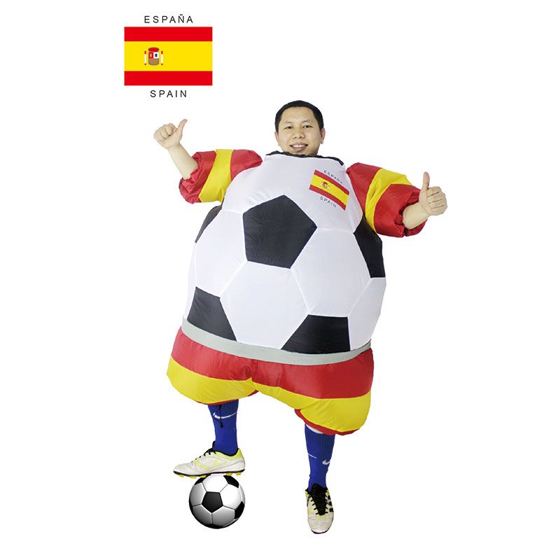 Cosplay 2016 New Soccer Inflatable Fat Suit Football Soccer Costume Party Fancy Blow Up Dress
