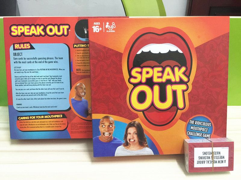 2017 Speak Out Game Ktv Party Game Cards For Party Christmas Gifts Newest Best Selling Toy With