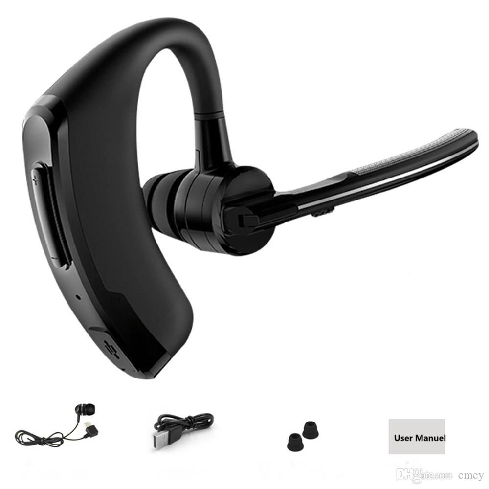 Handsfree Business Bluetooth Headset With Mic Voice Control Wireless