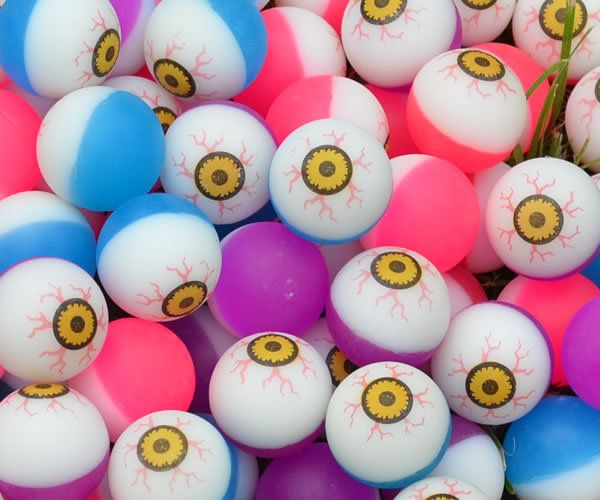 32 Rubber Halloween Eye Ball Bouncy Ball With Eyes Toy Lovely Gift For