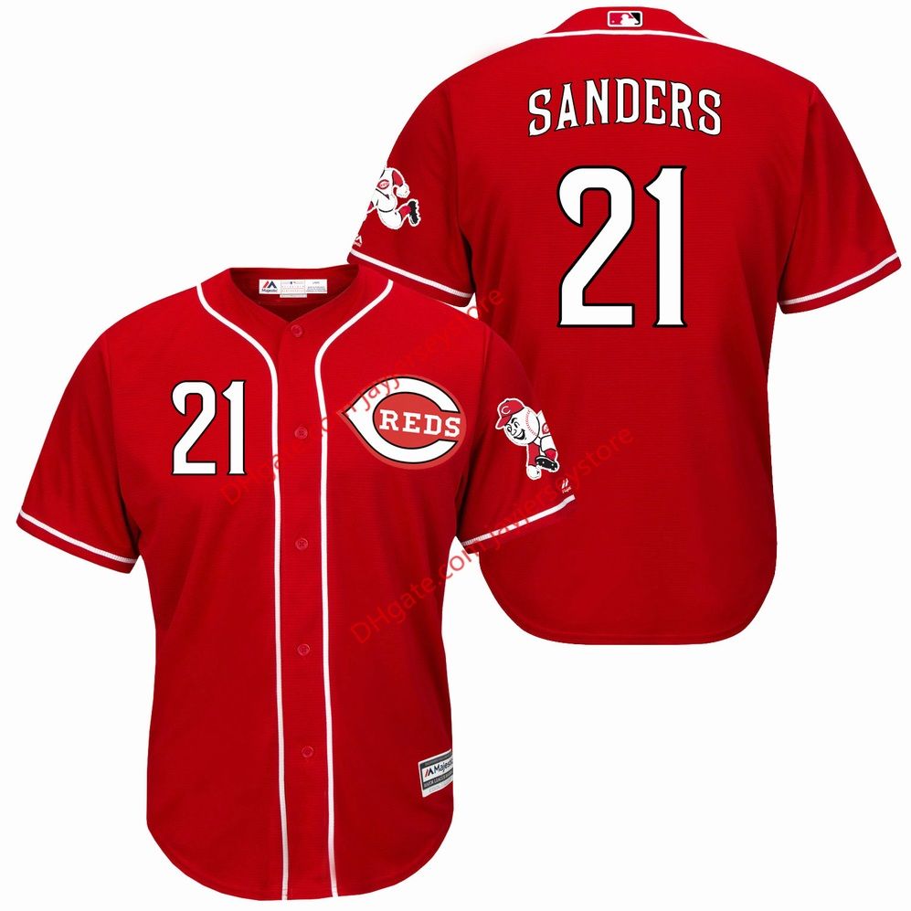 deion sanders reds jersey