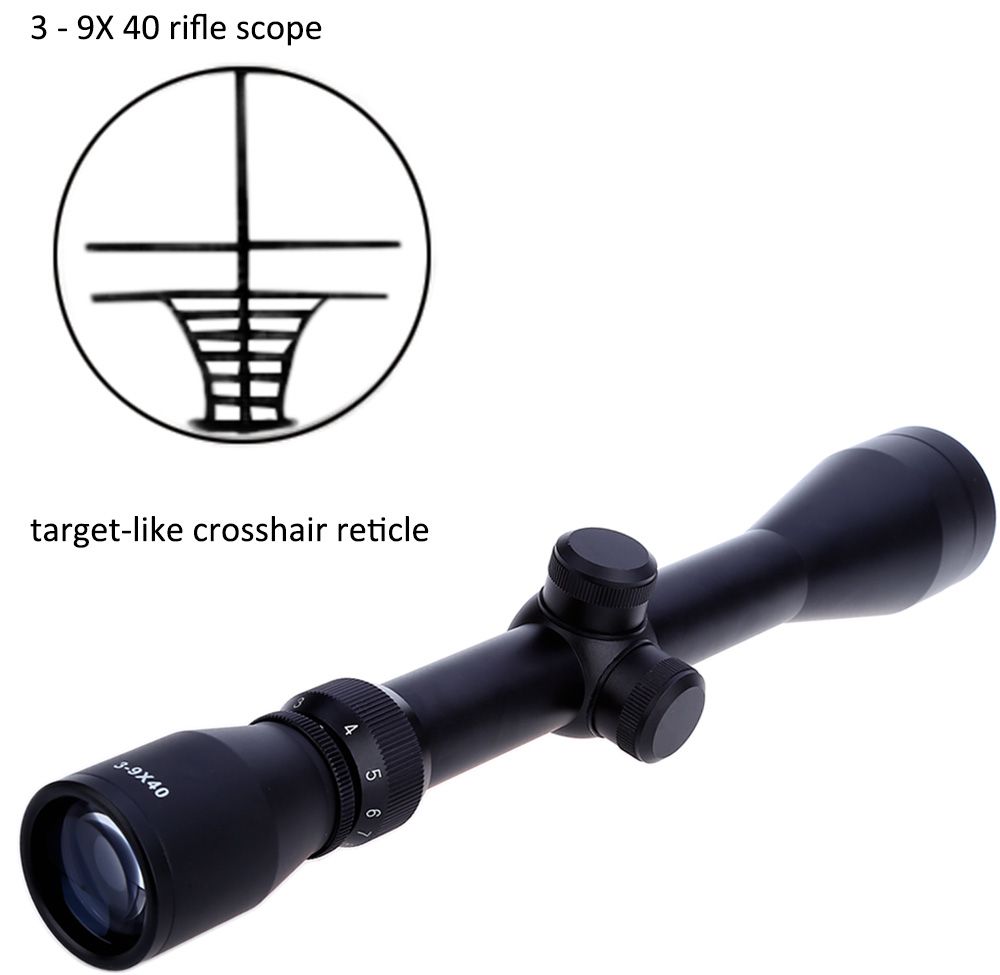 Hunting Scopes Optics 3 9x40 Tactical Target Like Crosshair Reticle