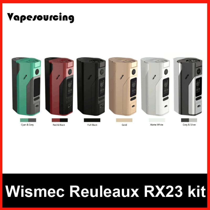 wismec reuleaux rx23 kit 200w box mod fit 2 cells or 3 cells original reuleaux rx2 3 tc vape wismec reuleaux rx23 kit 200w box mod fit 2 cells or 3 cells original reuleaux rx2 3 tc vape