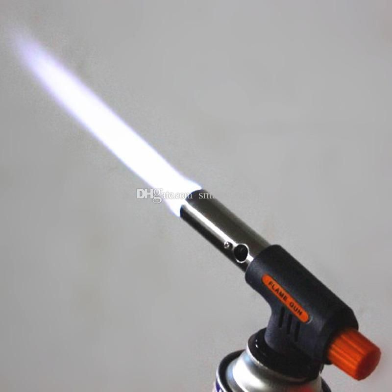 Portable Flamethrower Gas Torch Burner Butane Ignition Camping Welding