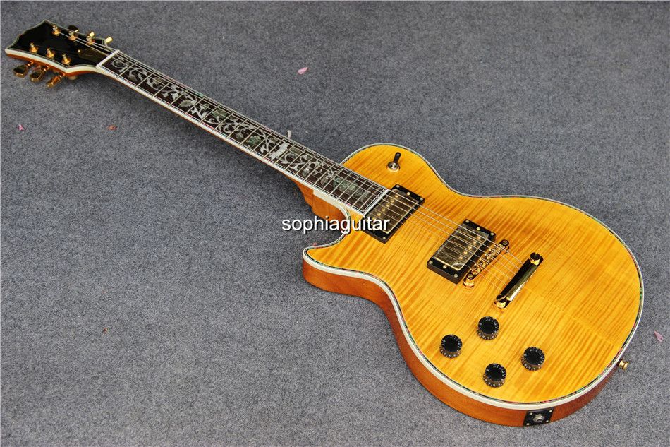 Custom Left Handed Guitar, Mop Inlay Rosewood Fingerboard,Colored