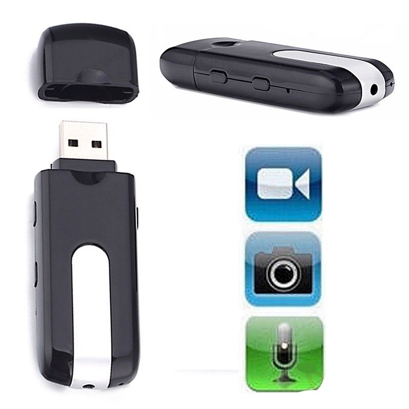 Hidden USB Flash Drive Motion Detection Spy Nanny Cam HD Video Recorder