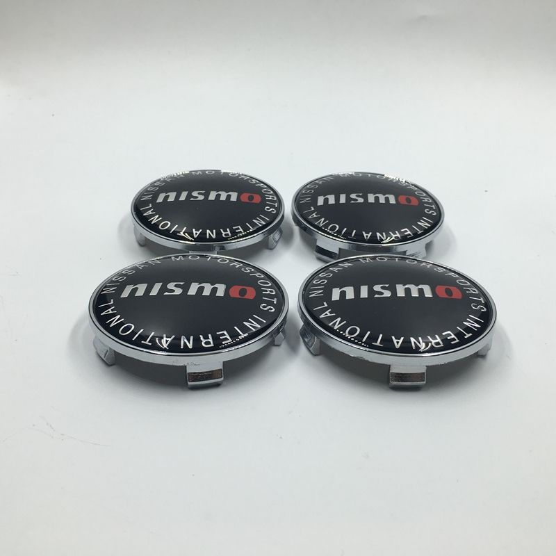 Nismo Logo Wheel Center Caps Resin 68mm Hub Cover Caps Emblem Badge For