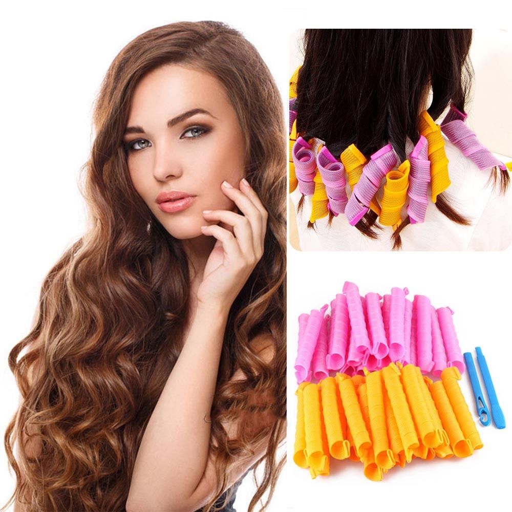 DIY 55CM Magic Leverag Hair Curlers Tool Styling Rollers Spiral Circle